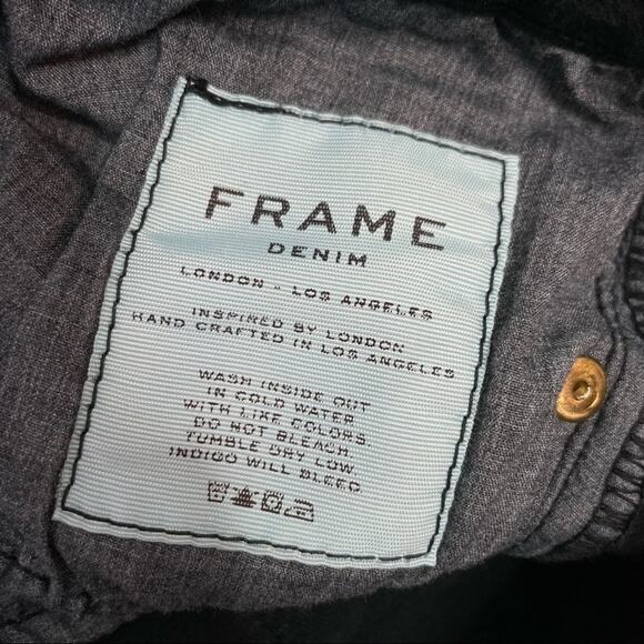 FRAME Skinny Jeans Womens Size 26 Green Distressed Destroyed Grunge Rocker Punk - Picture 10 of 11